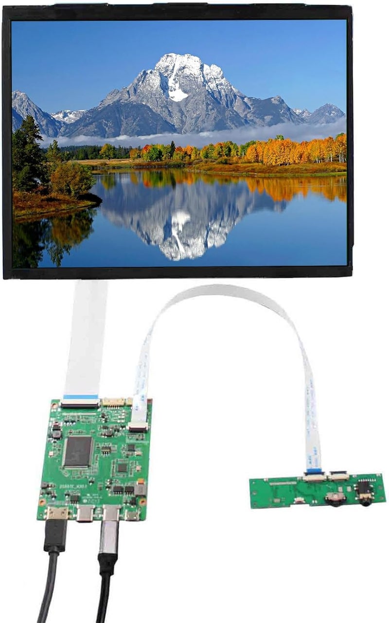 VSDISPLAY 9.7 Inch IPS LCD Screen 2048x1536 9.7'' LP097QX1/LTL097QL01/HQ097QX1 with USB-C LCD Controller Board VS-RTD2556HC-V2 - Image 1